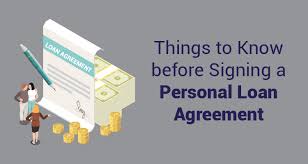 Important Things to Check in a Personal Loan Agreement